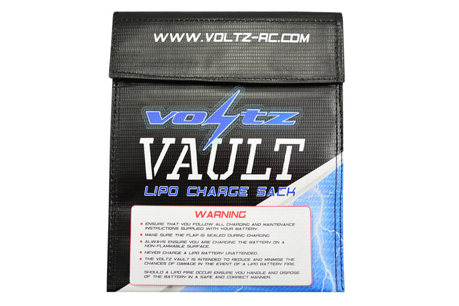 Voltz Charge Vault Lipo Sack/Bag Medium 22Cm X 18Cm VZ1001