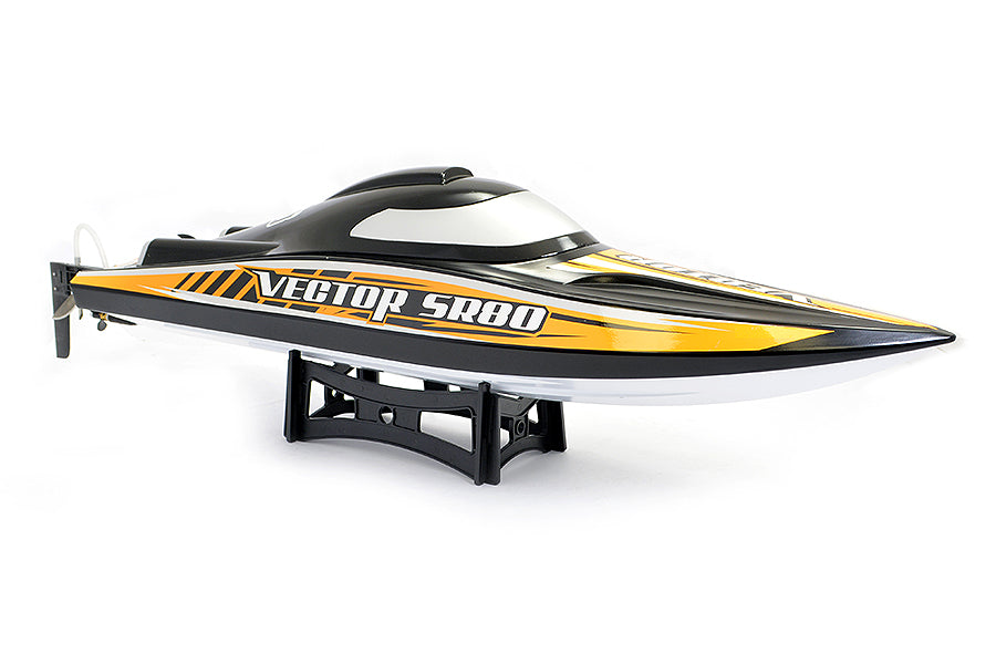 VOLANTEX VECTOR SR80 BRUSHLESS BOAT (NO BATT)- BLACK/ORANGE