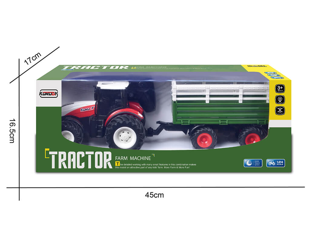Korody RC 1:24 Tractor With Livestock Transport Vehicle K-6644K