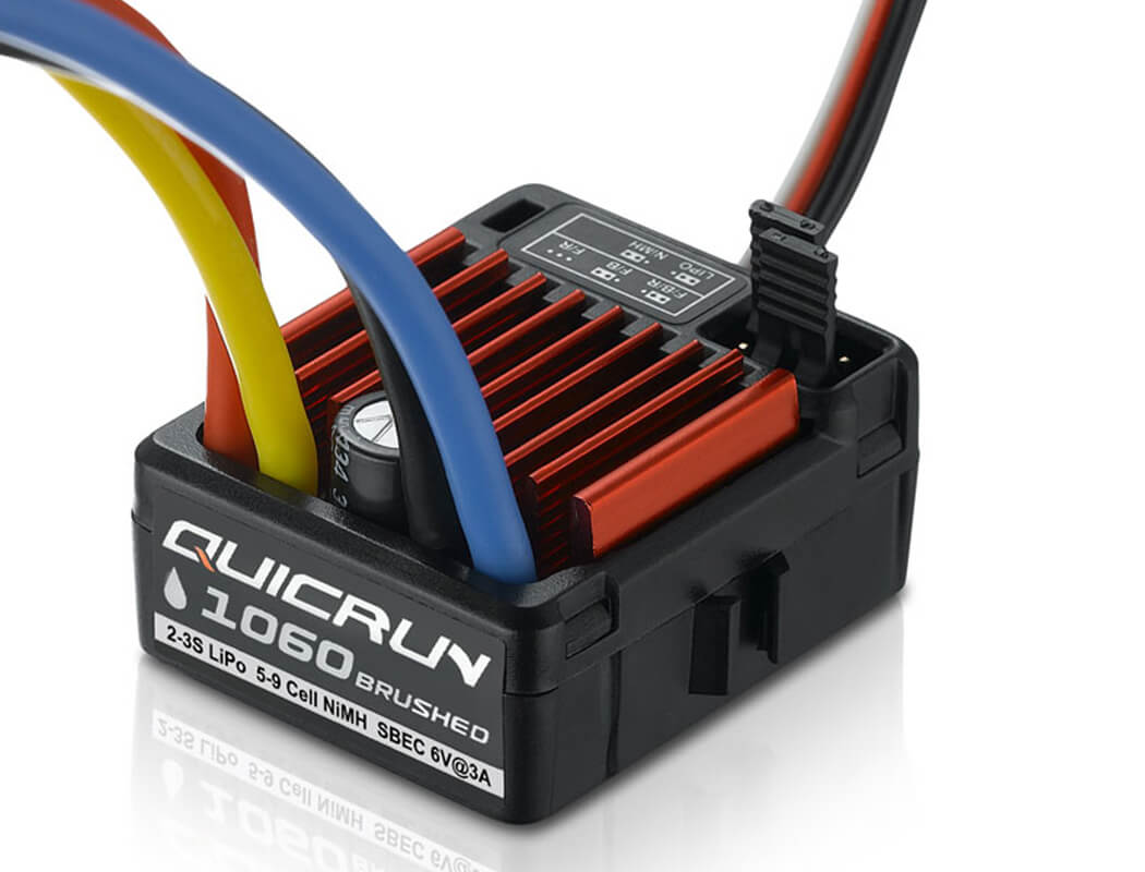 Hobbywing Quicrun 1060 Brushed Sbec Wp Esc (60A) T-Plug HW30120203