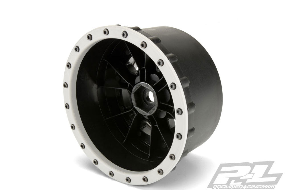 Pro-Line Proline Impulse Pro-Loc Black Wheels W/Grey Ring Xmaxx (F/R) PL2763-03