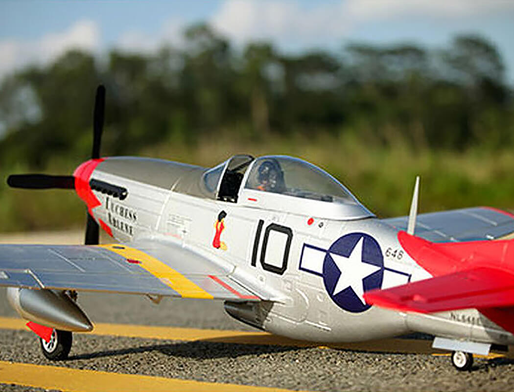 FMS P-51D, RED TAIL, V8, PNP, 1400MM