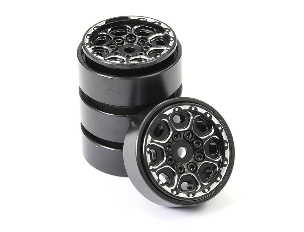 Fastrax Trx-4M Cnc Beadlock Wheels (4) - Black FTTX468BK