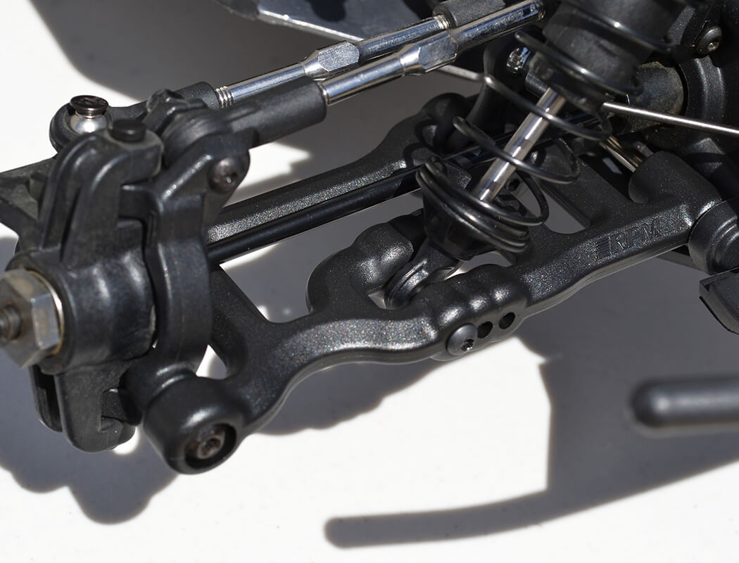 RPM FRONT A-ARMS LOSI TENACITY U4 LASERNUT BLACK