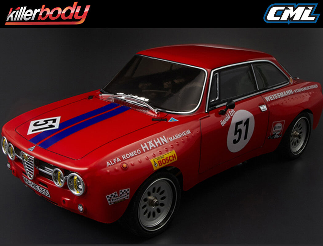 Killerbody Alfa Romeo 2000 Gtam 190Mm Clear Body KB48318