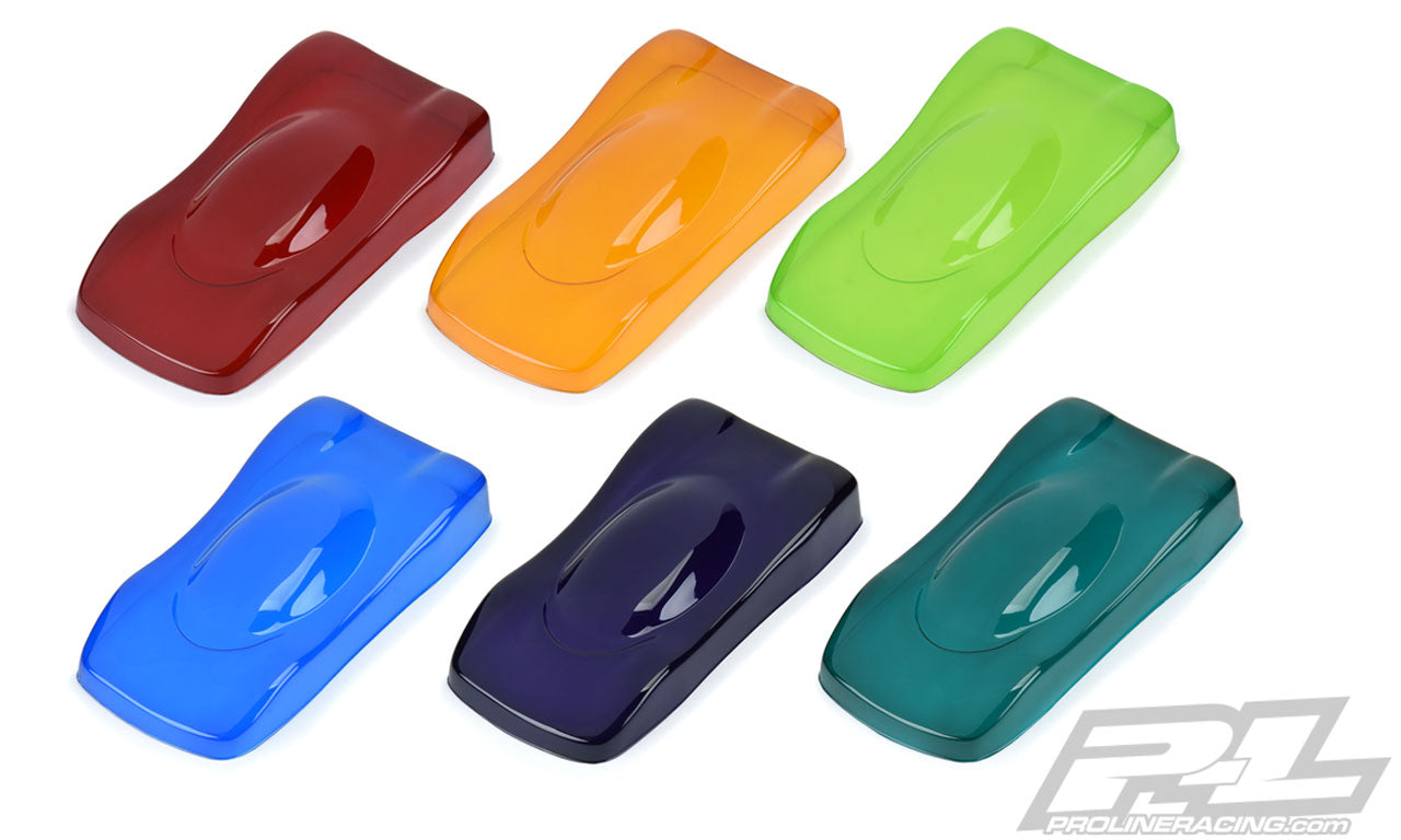 Pro-Line Proline RC Body Paint Candy Colour Set (Red/Yell/Gre/Blue/Vio/Turq) PL6323-07