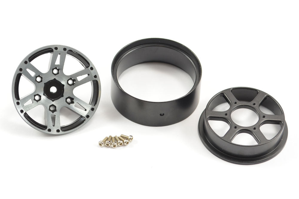 FASTRAX 1.9" HEAVYWEIGHT SPLIT 6-SPOKE ALLOY BEADLOCK WHEELS