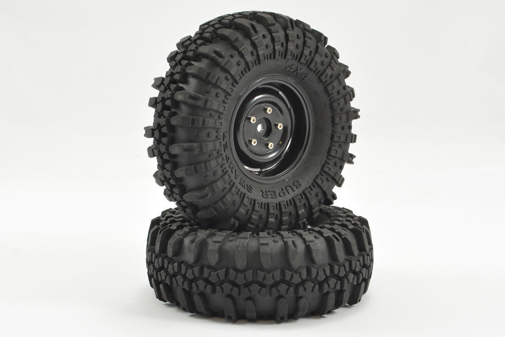 Fastrax 1:10 Crawler Swamper 1.9 Scale Wheel ø118Mm Tyre (Black)(2) FAST1268B