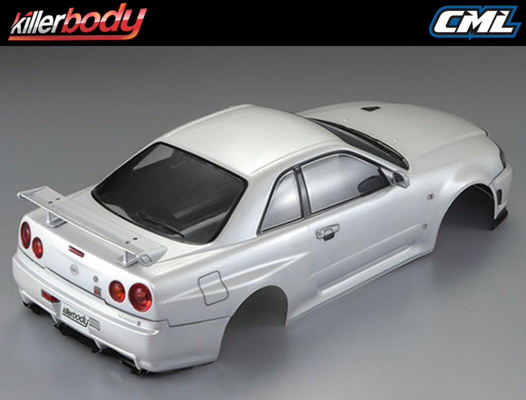 Killerbody Nissan Skyline R34 195Mm Finished Body-White KB48644