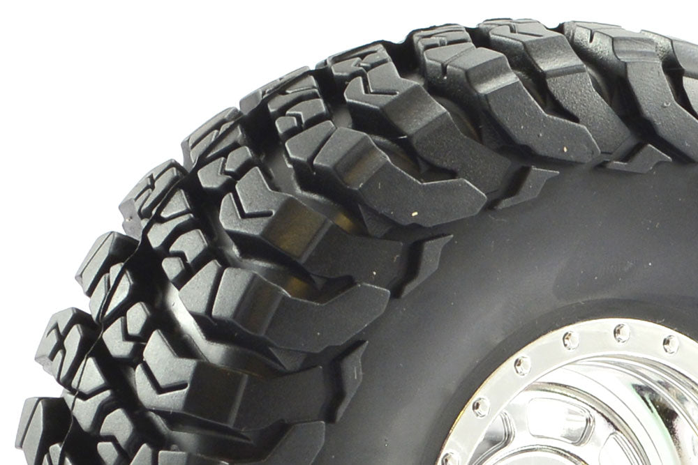 Fastrax 1:10 Crawler Granite 2.2 Scale Wheel ø140Mm Tyre (Chrome)(2)