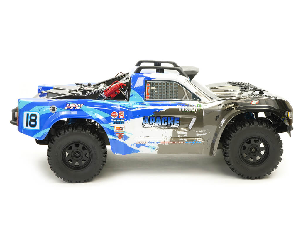 FTX Apache 1/10 Brushless Trophy Truck RTR - Blue FTX5498B