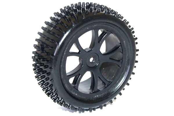 FTX Vantage Front Buggy Tyre Mounted On Wheels (Pr) - Black FTX6300B