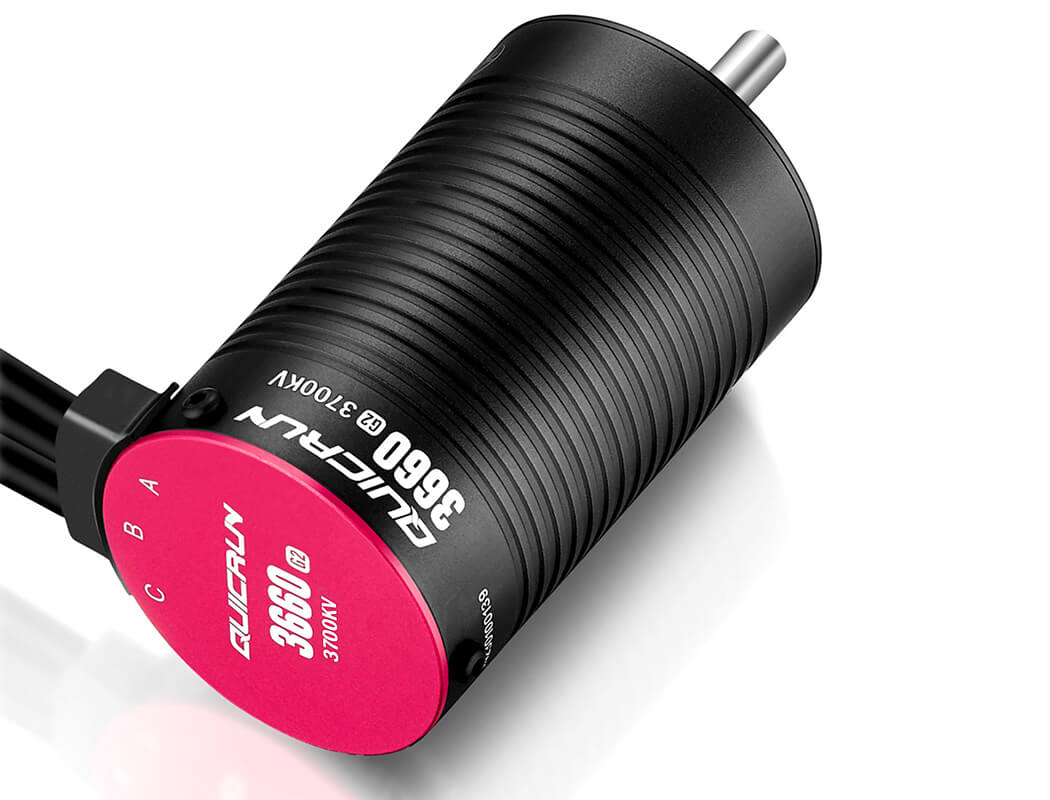HOBBYWING QUICRUN 3660SL 3700KV G2 MOTOR BLACK