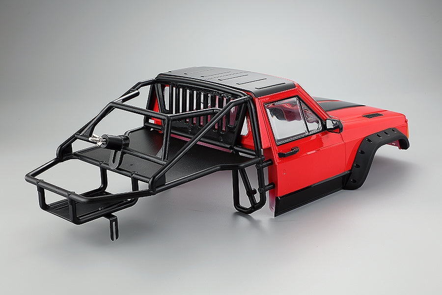 FASTRAX 1/10 ROCKEE PICK-UP & REAR CAGE HARDBODY 313-324mm - RED