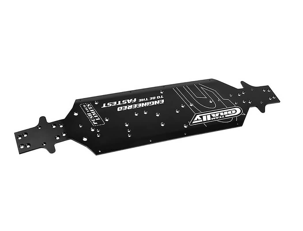 Corally Chassis Asuga Xlr Aluminum Black 1 Pc