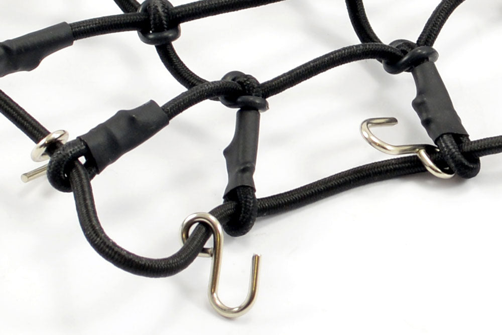 Fastrax Luggage Net W/Hooks L130Mm X W110Mm (Unstretched) (Fast2311Bk)