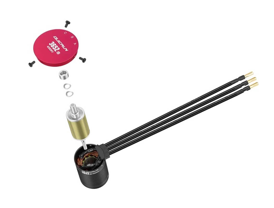HOBBYWING QUICRUN 3660SL 3150KV G2 MOTOR BLACK
