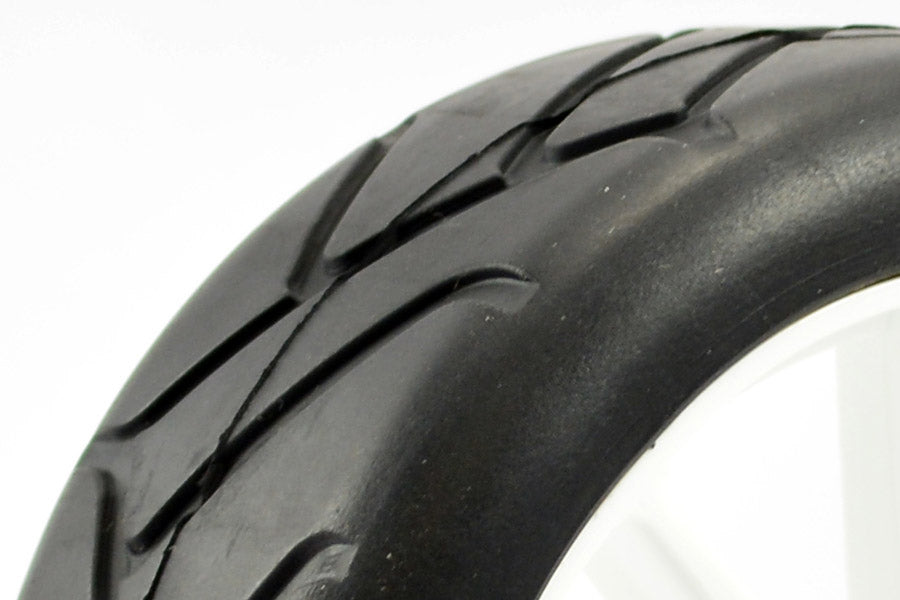 Fastrax 1/8Th Premounted Slick Tyres 'Grid Iron/10 Spoke'