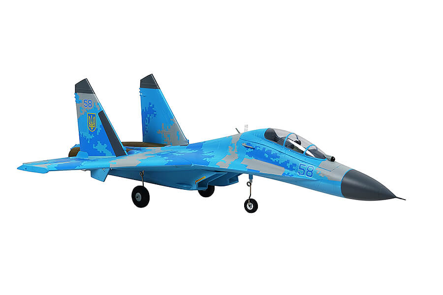 X-Fly Xfly Twin 50Mm Su-27 Edf 750Mm Jet W/O Tx/Rx/Batt - Blue Camo XF109P-C