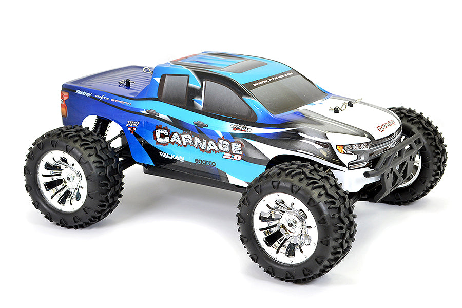 FTX Carnage 2.0 1/10 Brushed Truck 4Wd RTR - Blue FTX5537B