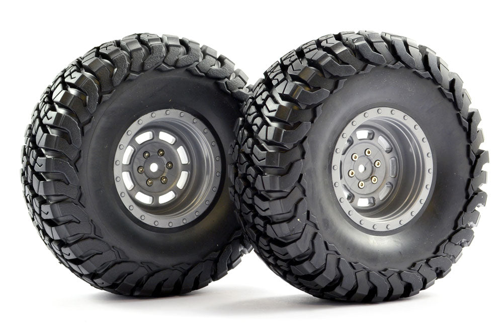 Fastrax 1:10 Crawler Granite 2.2 Scale Wheel ø140Mm Tyre (Grey)(2)
