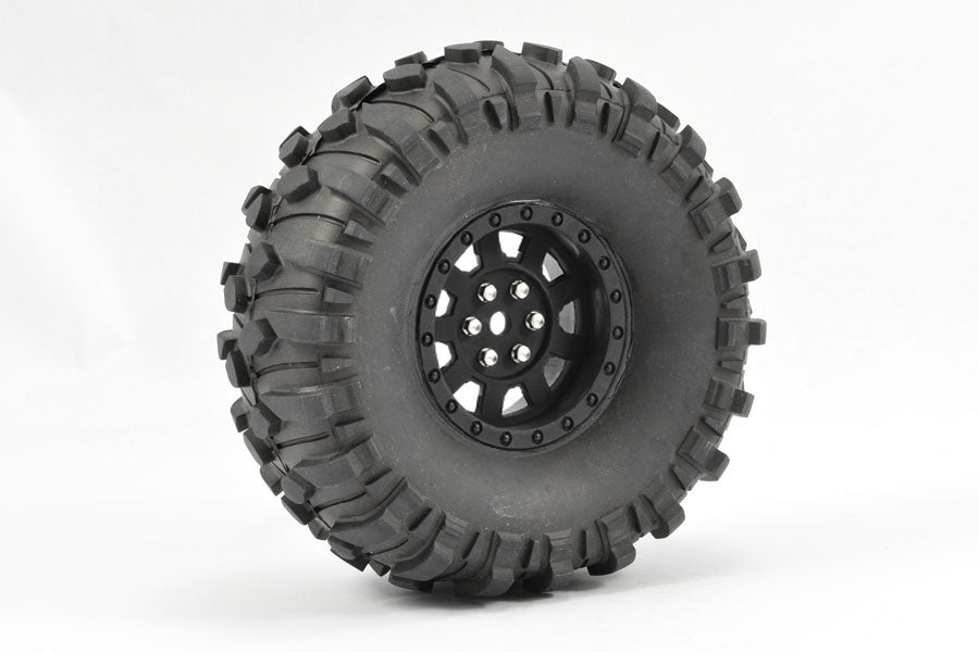 Fastrax 1:10 Crawler Boxer 1.9 Mounted Scale Wheel Black FAST1265B