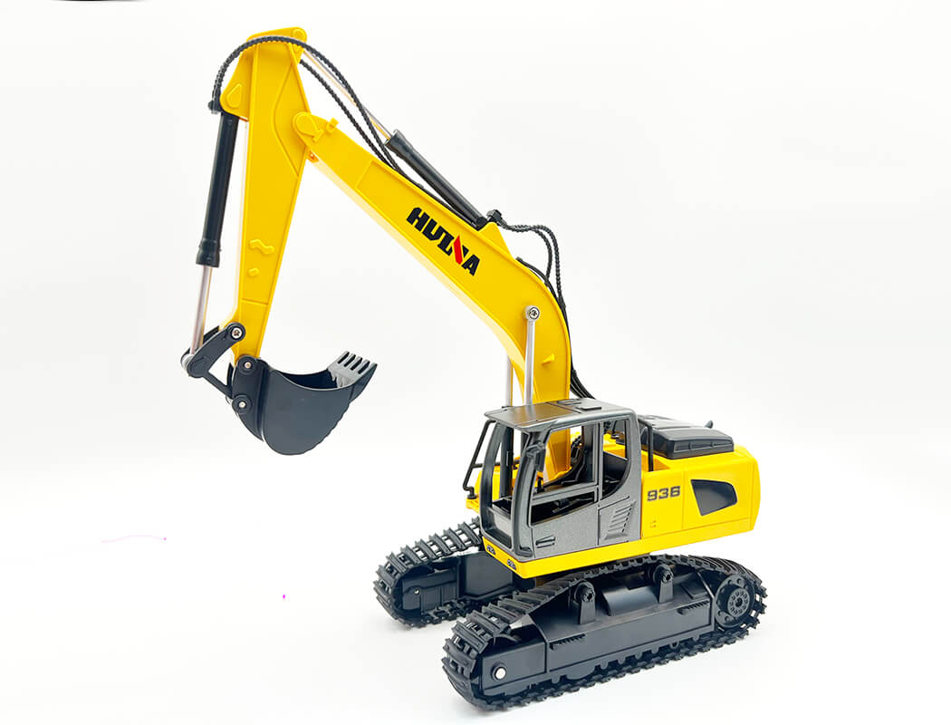 Huina 9Ch Rc Platform Trailer & 6Ch Excavator 2.4G Set 1:24