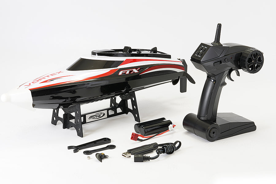 FTX Black Vortex High Speed RC Race Boat 44cm FTX0701
