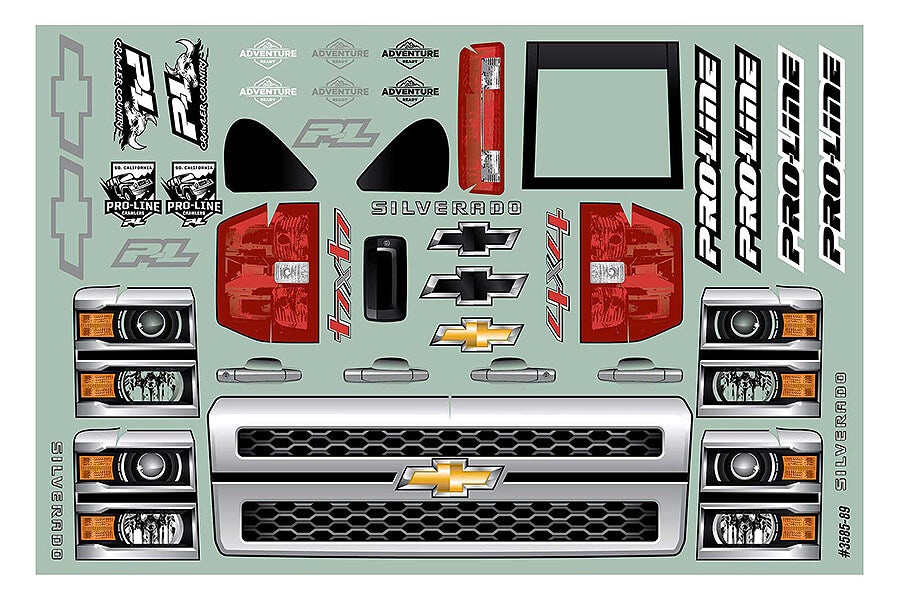 Pro-Line Proline Chevrolet Silverado Clear Body Crawler 353Mm Wb PRO358500