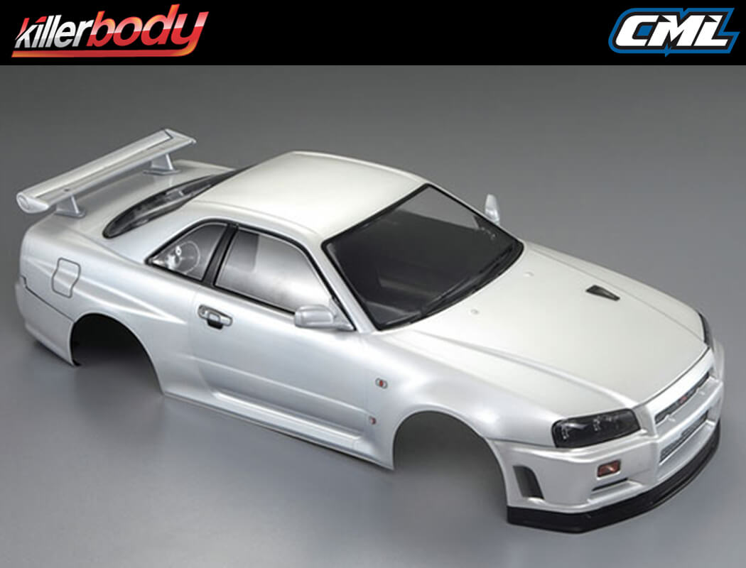 Killerbody Nissan Skyline R34 195Mm Finished Body-White KB48644