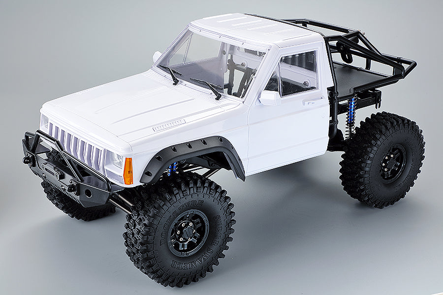 FASTRAX 1/10 ROCKEE PICK-UP & REAR CAGE HARDBODY 313-324mm - WHITE