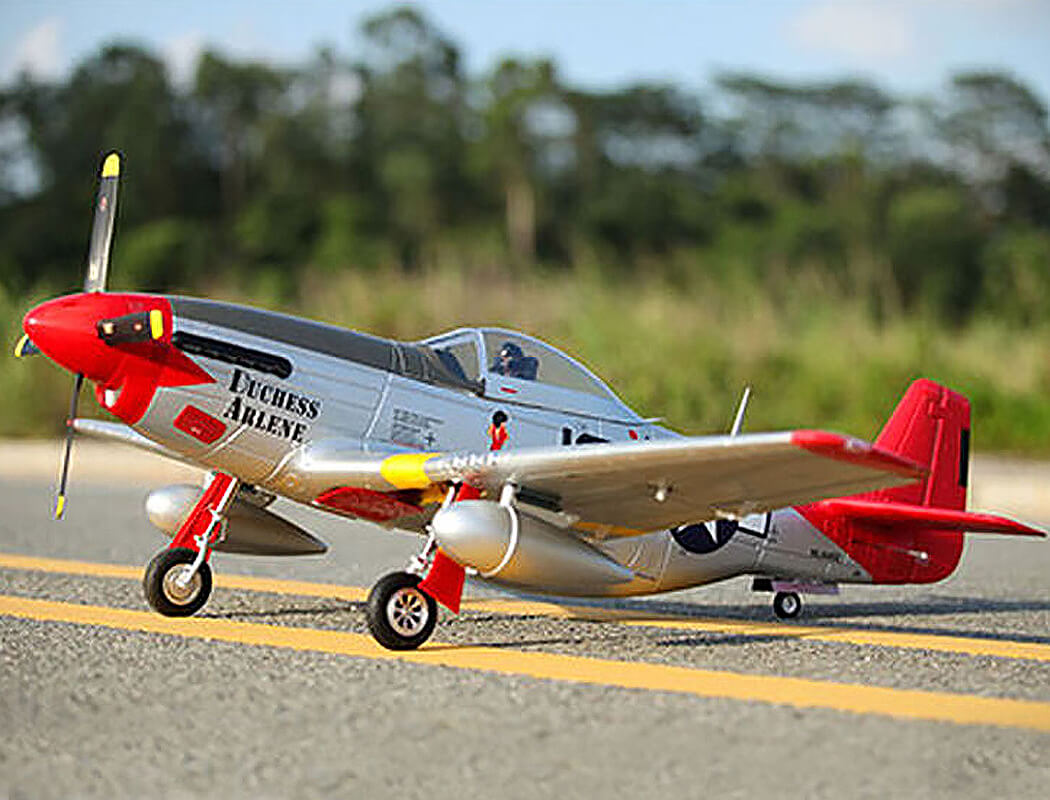 FMS P-51D, RED TAIL, V8, PNP, 1400MM