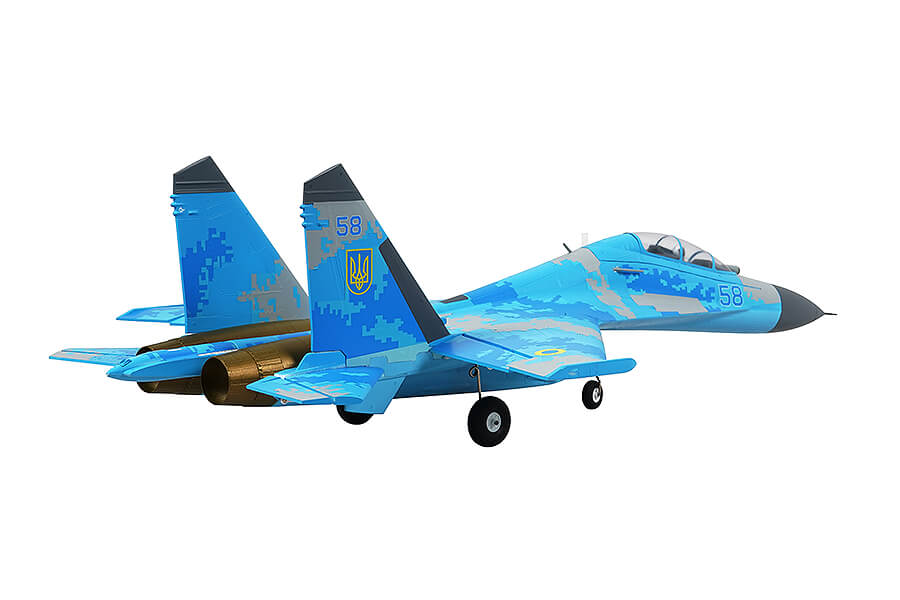 X-Fly Xfly Twin 50Mm Su-27 Edf 750Mm Jet W/O Tx/Rx/Batt - Blue Camo XF109P-C