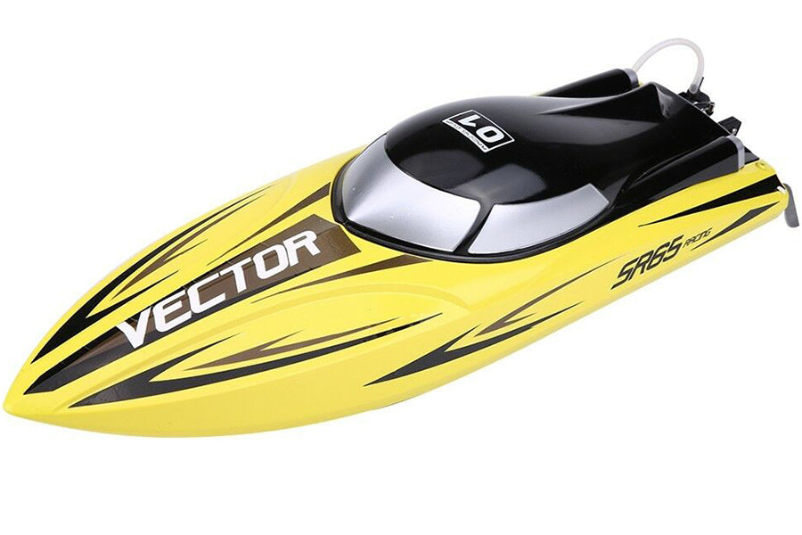 VOLANTEX RACENT VECTOR SR65CM B/LESS BOAT COMBO RTR YELL (EUROPEAN PLUG)