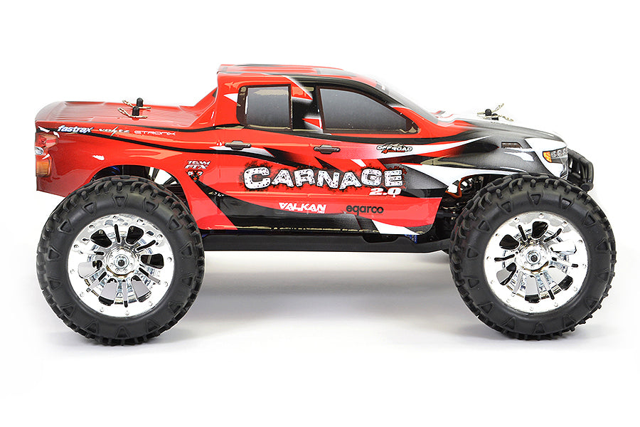 FTX Carnage 2.0 1/10 Brushed Truck 4Wd RTR - Red FTX5537R