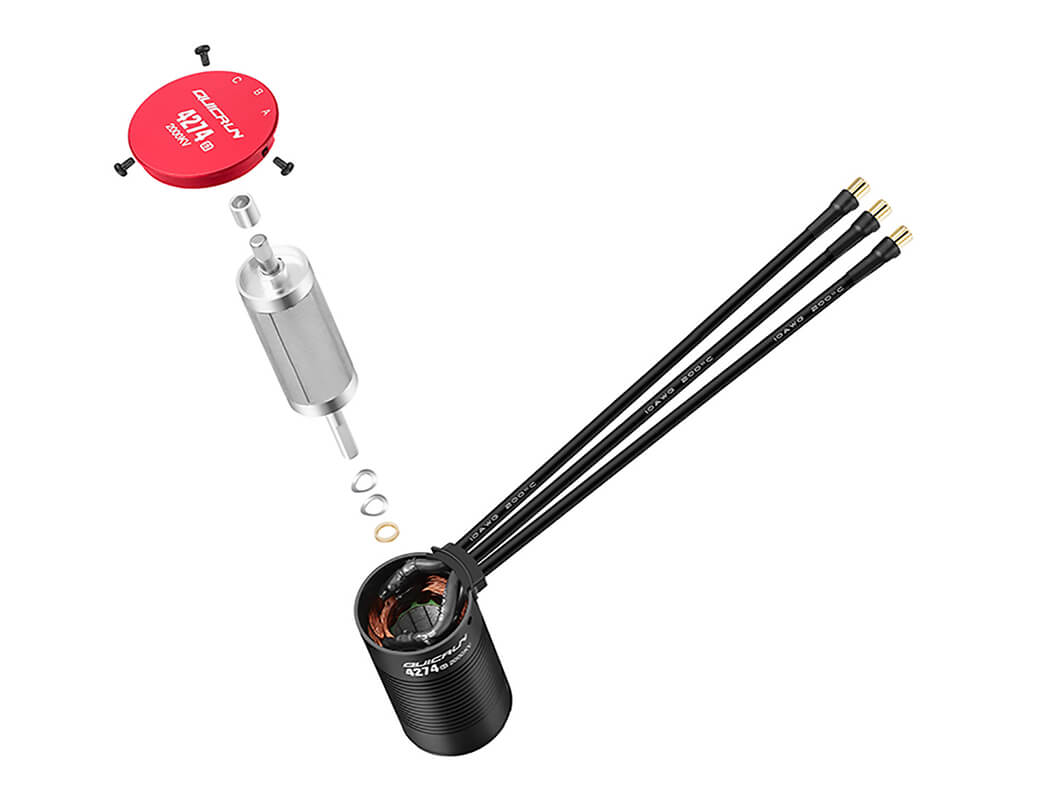 HOBBYWING QUICRUN 4274SL 2000KV BLACK G2 MOTOR