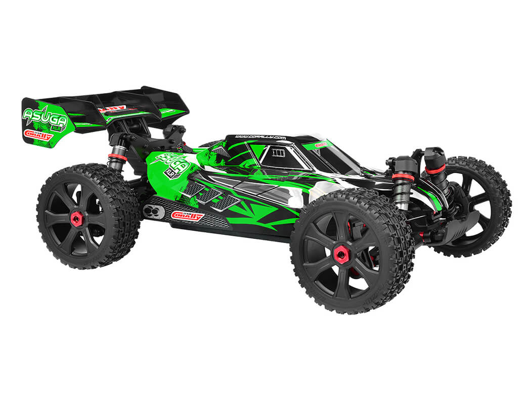 Corally Asuga Xlr 6S Roller Buggy Chassis - Green C-00488-G