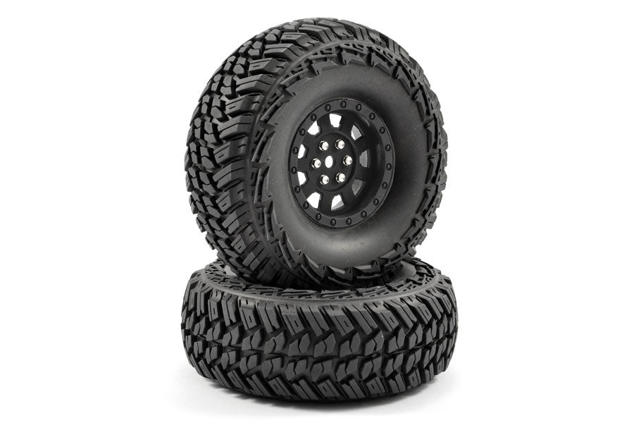 Fastrax 1:10 Crawler Slinger 1.9 Mounted Scale Wheel Black FAST1250B