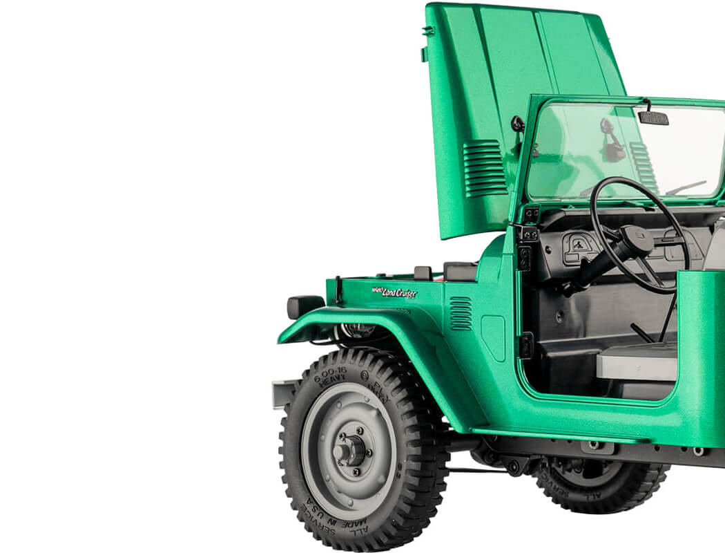 FMS Toyota Fj45 1/12Th Scaler RTR Green FMS11203RTRGN
