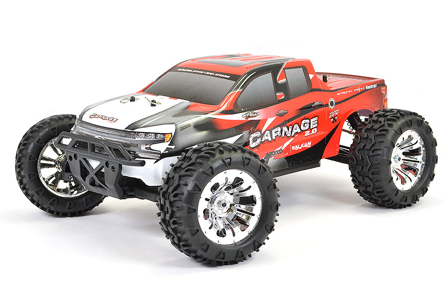 FTX Carnage 2.0 1/10 Brushed Truck 4Wd RTR - Red FTX5537R