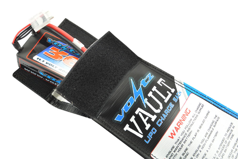 Voltz Charge Vault Lipo Sack/Bag Small 10Cm X 20Cm VZ1002