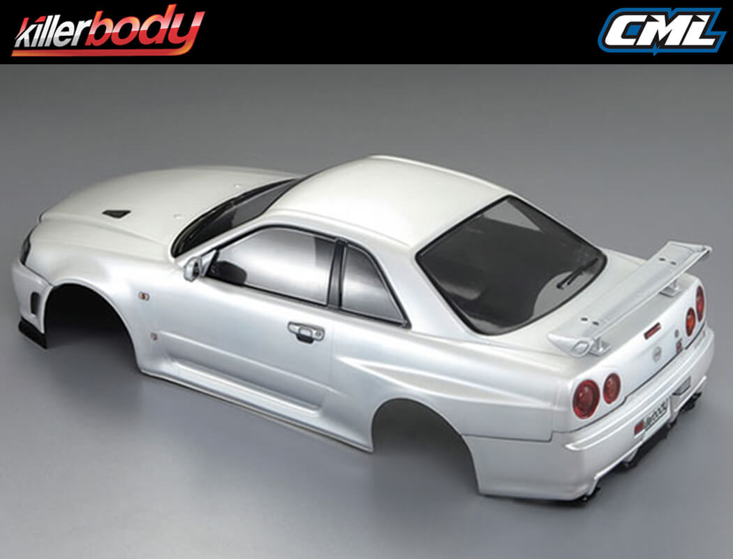 Killerbody Nissan Skyline R34 195Mm Finished Body-White KB48644