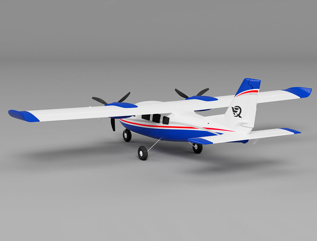 X-Fly Xfly P68 Twin 850Mm Wingspan Without Tx/Rx/Battery - Blue XF114P-B