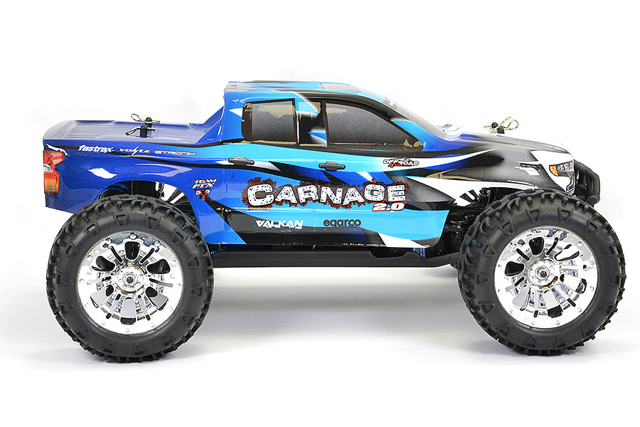 FTX Carnage 2.0 1/10 Brushed Truck 4Wd RTR - Blue FTX5537B