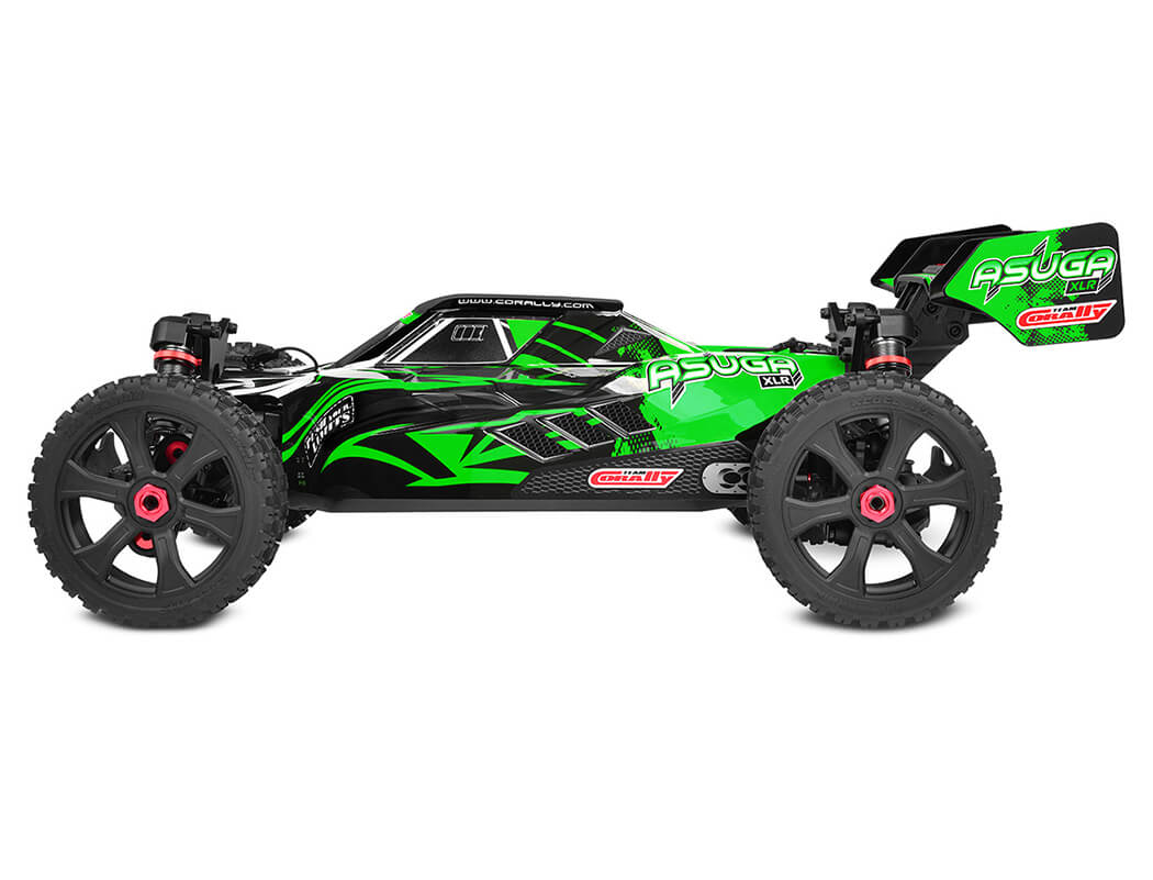 Corally Asuga Xlr 6S Roller Buggy Chassis - Green C-00488-G