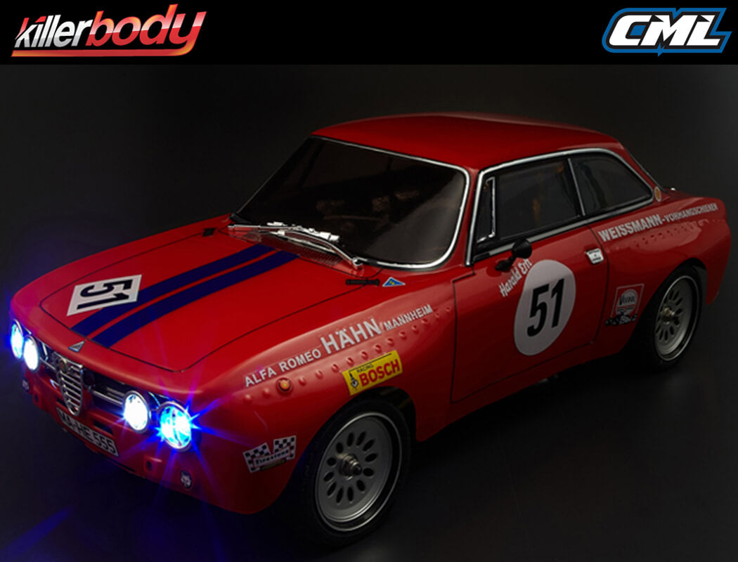 Killerbody Alfa Romeo 2000 Gtam 190Mm Clear Body KB48318