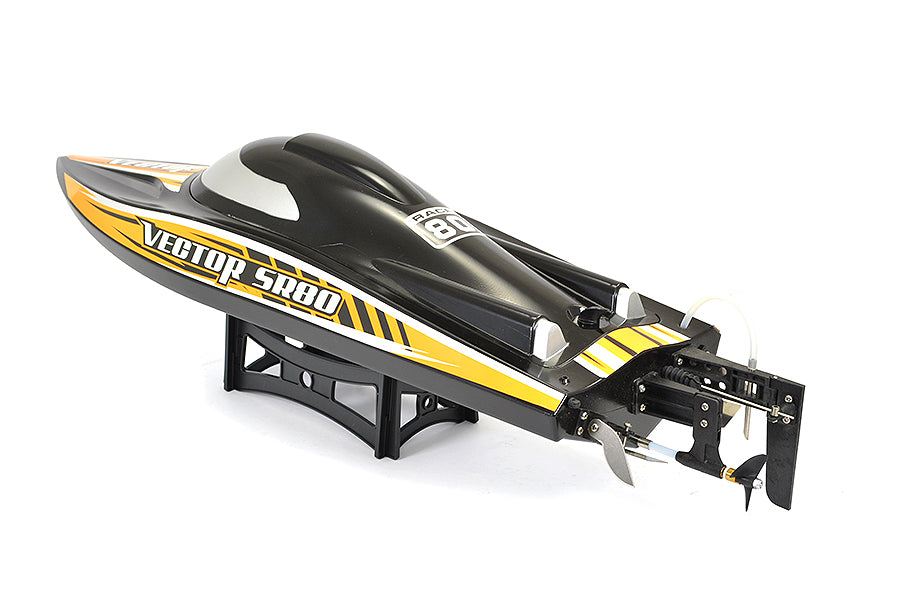 VOLANTEX VECTOR SR80 BRUSHLESS BOAT (NO BATT)- BLACK/ORANGE