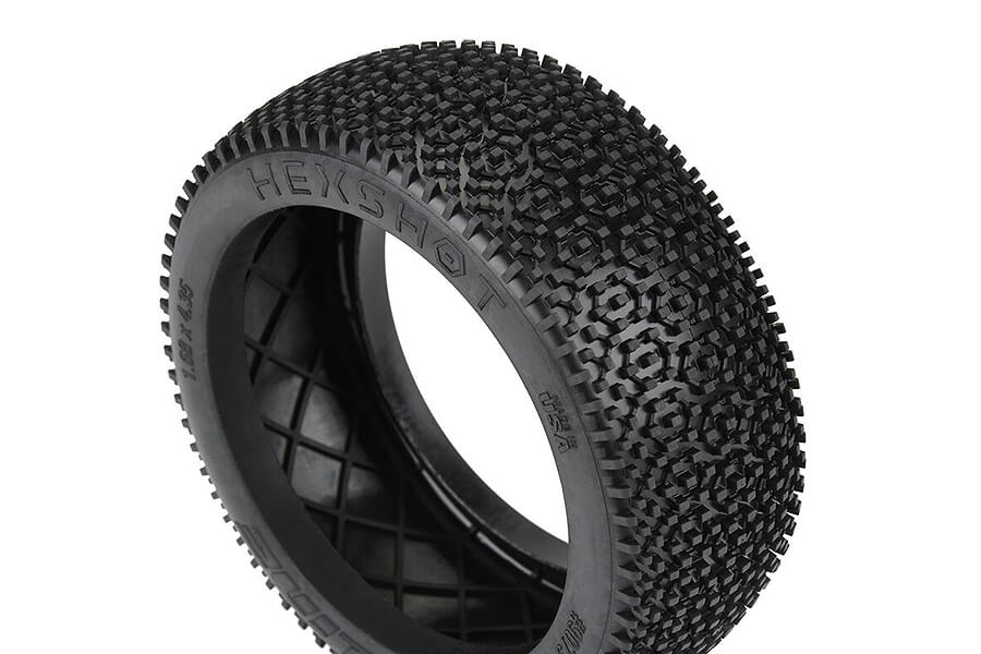 Pro-Line Proline 'Hex Shot' M3 Soft 1/8 Buggy Tyres W/Closed Cell PRO907302
