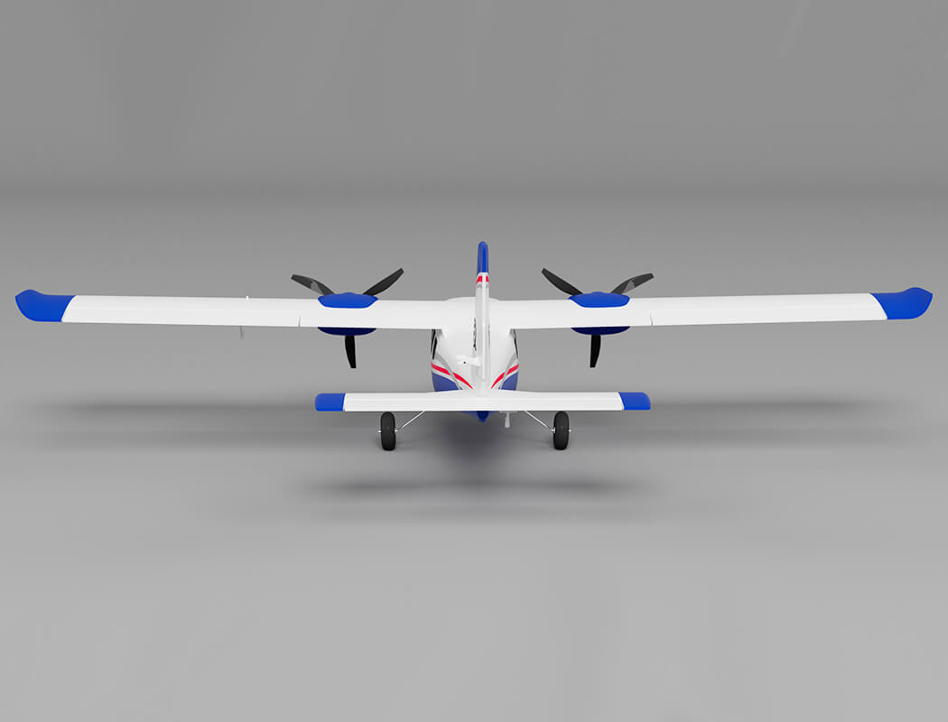 X-Fly Xfly P68 Twin 850Mm Wingspan Without Tx/Rx/Battery - Blue XF114P-B