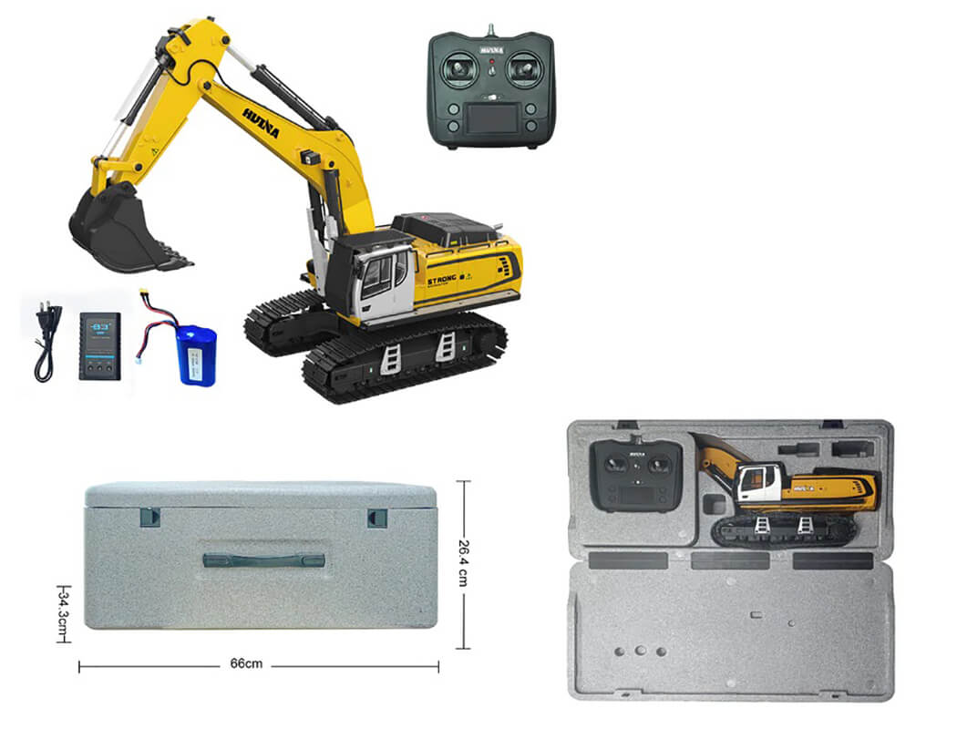 Huina 1/14 Full Alloy 23Ch 2.4G Excavator CY1599